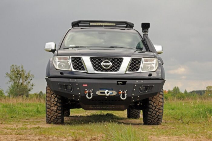 D40 Moded Predný oceľový nárazník MorE 4×4 Nissan Navara D40 / Pathfinder R51 05 ...
